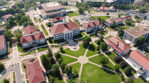 College campus background